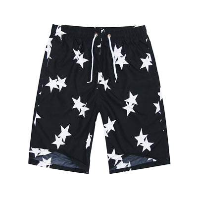Floral Summer Plaid Men Women Beach Shorts 