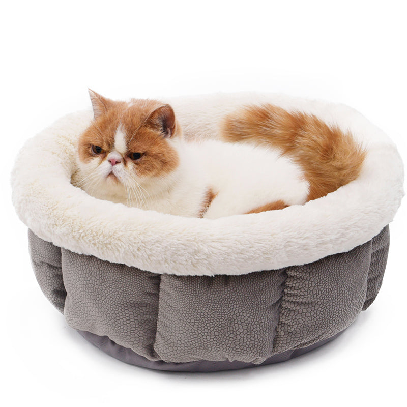 Cat Bed Soft Short Plush Dog Bed 