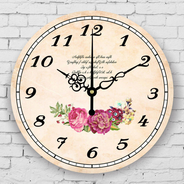 Vintage Silent Wall Clock 