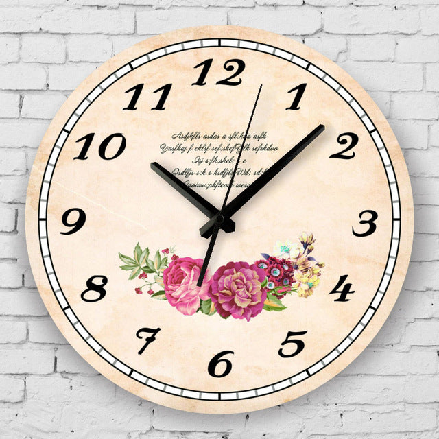 Vintage Silent Wall Clock 