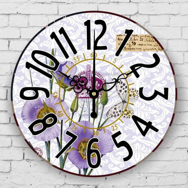 Vintage Silent Wall Clock 
