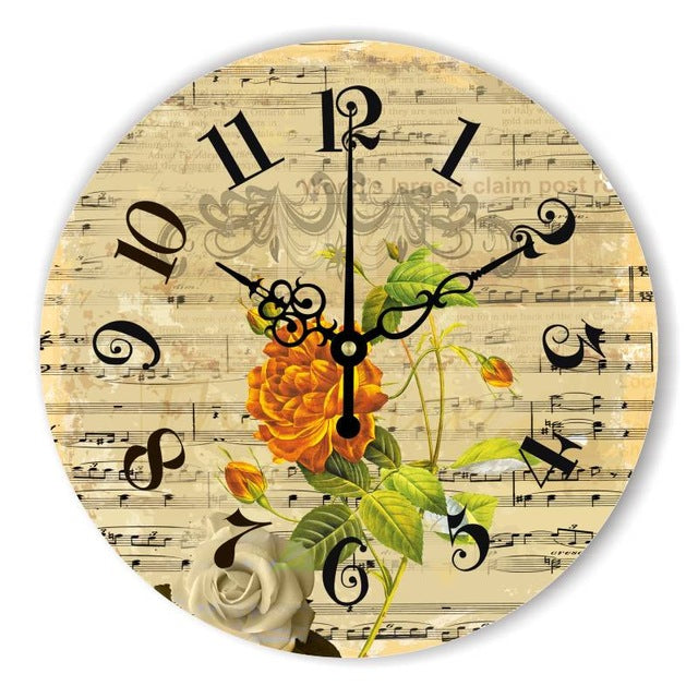 Vintage Silent Wall Clock 
