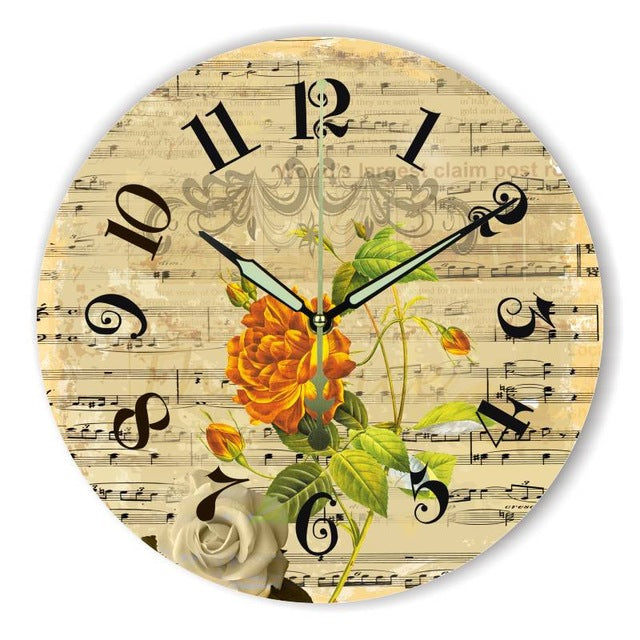 Vintage Silent Wall Clock 