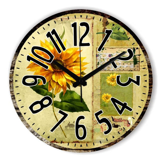 Vintage Silent Wall Clock 