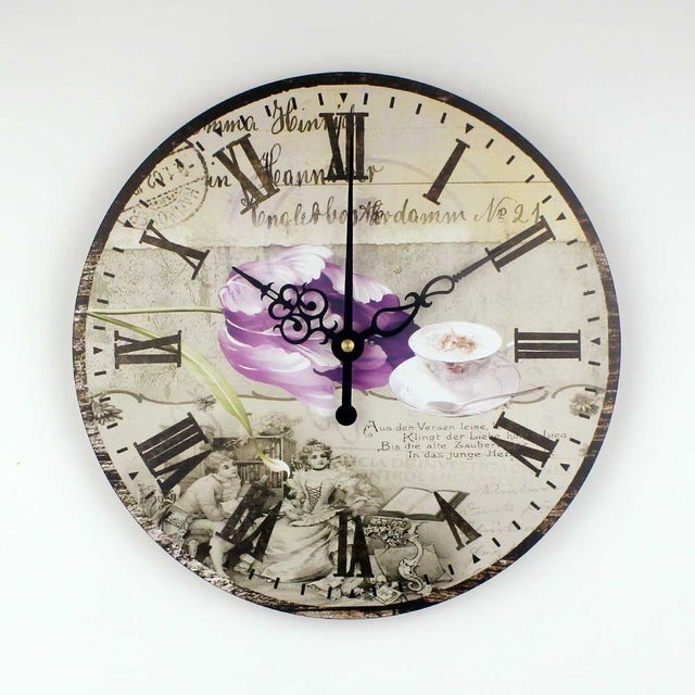 Vintage Silent Wall Clock 