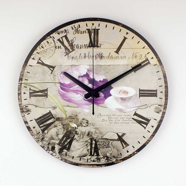 Vintage Silent Wall Clock 