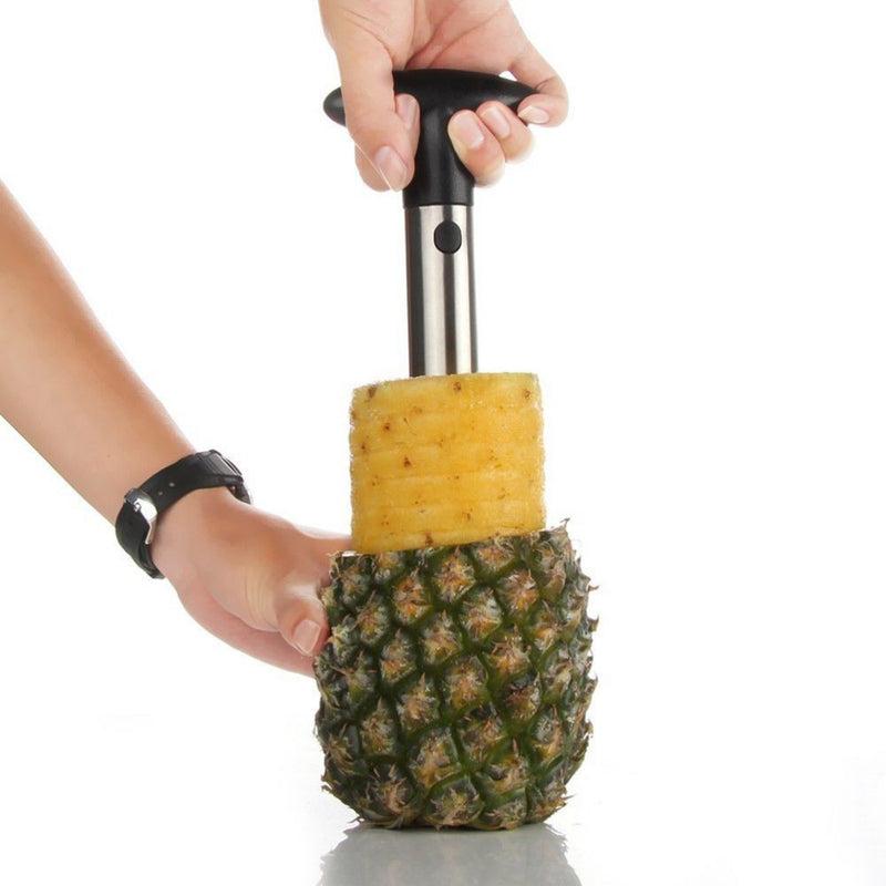 Pineapple Fruit Corer Slicer - Stainless Steel Peeler Parer Cutter 