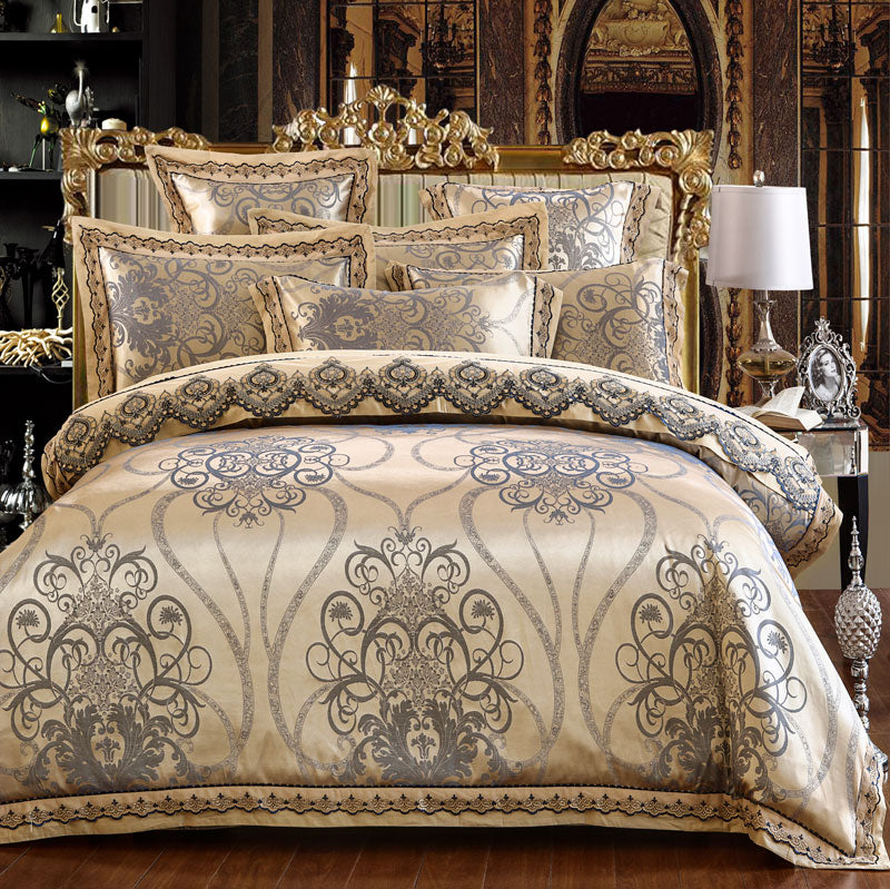 Stain Jacquard Luxury Royal Bedding Set 