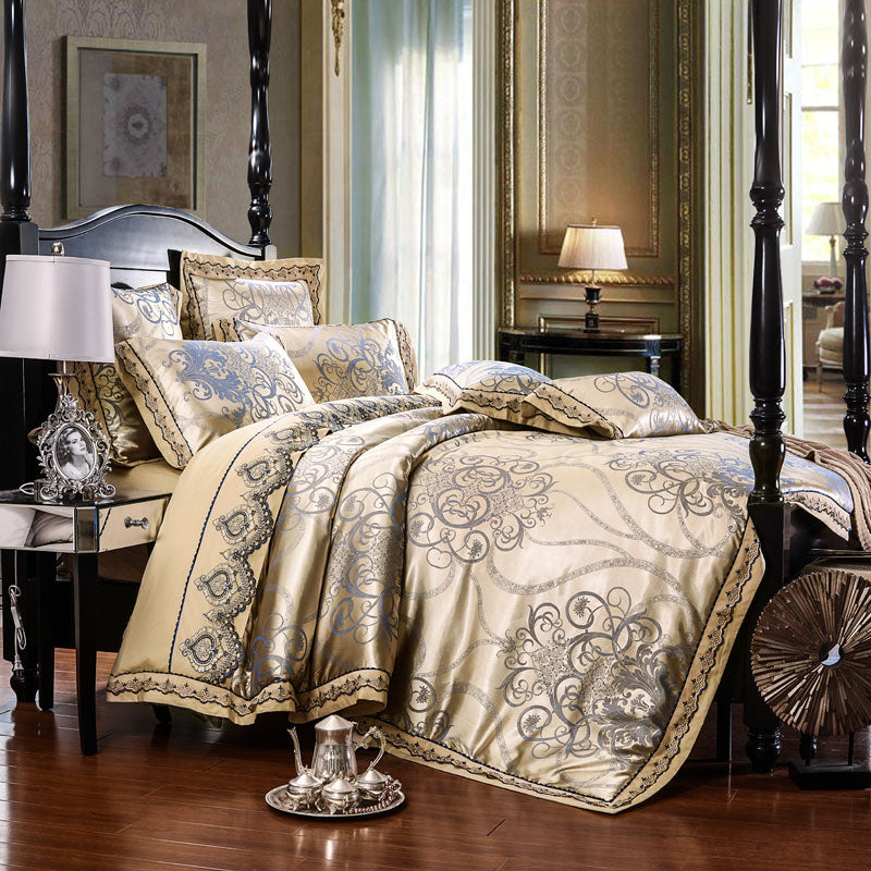 Stain Jacquard Luxury Royal Bedding Set 