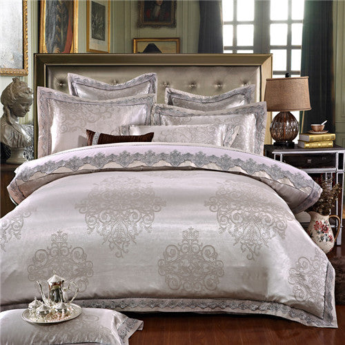 Stain Jacquard Luxury Royal Bedding Set 