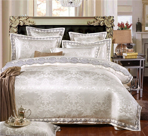 Stain Jacquard Luxury Royal Bedding Set 