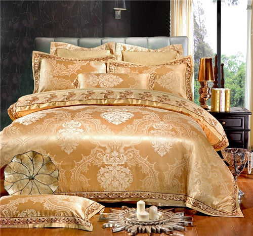 Stain Jacquard Luxury Royal Bedding Set 