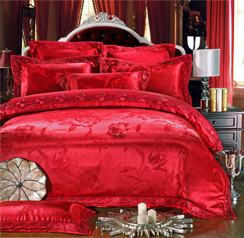 Stain Jacquard Luxury Royal Bedding Set 