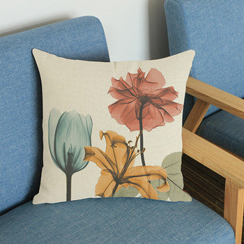 Floral Flower Cushion Cover Pillow Cases 