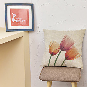 Floral Flower Cushion Cover Pillow Cases 