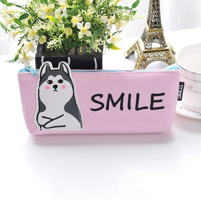 Cute Fabric Animal Pencil Case 