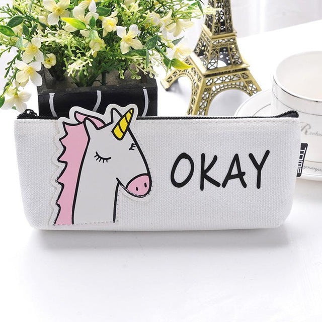 Cute Fabric Animal Pencil Case 