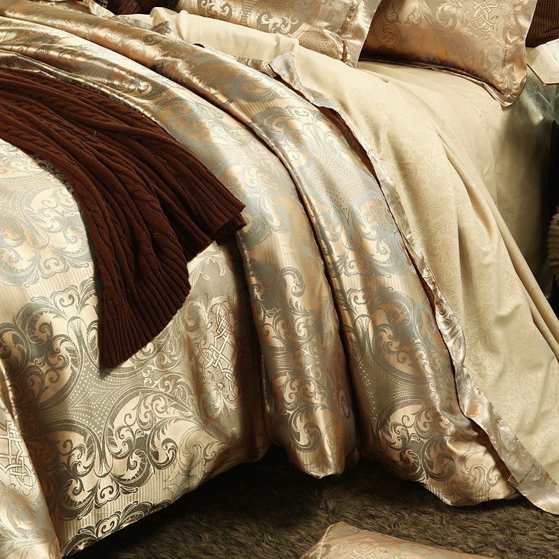 Luxury Jacquard Bedding Sets Queen/King Size 