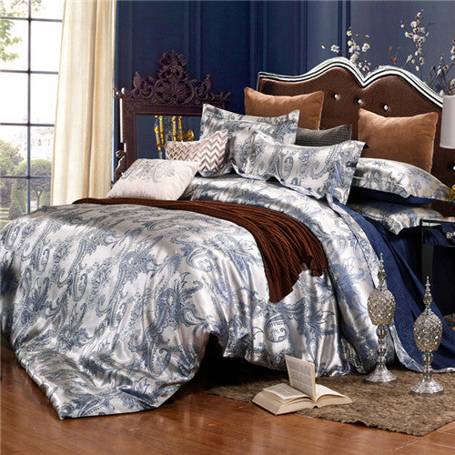 Luxury Jacquard Bedding Sets Queen/King Size 