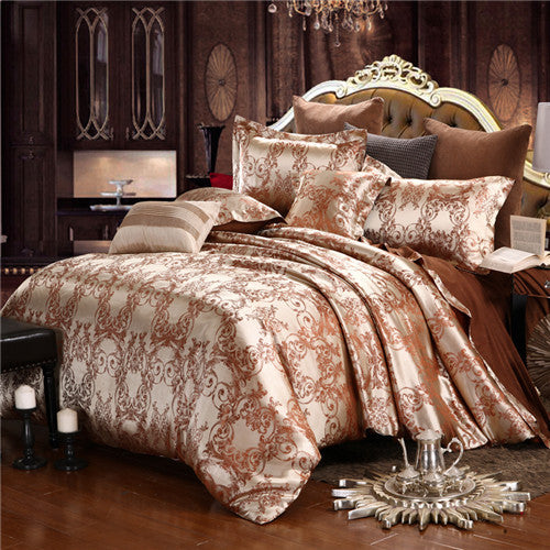 Luxury Jacquard Bedding Sets Queen/King Size 