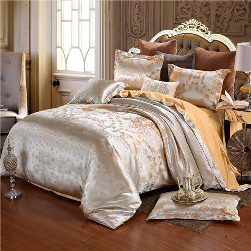 Luxury Jacquard Bedding Sets Queen/King Size 