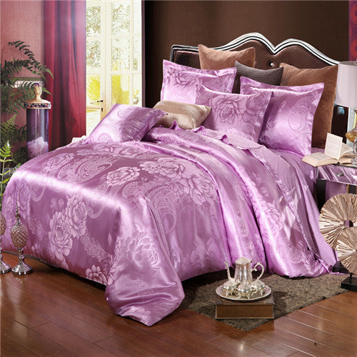 Luxury Jacquard Bedding Sets Queen/King Size 