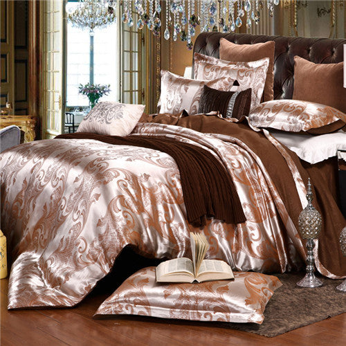 Luxury Jacquard Bedding Sets Queen/King Size 