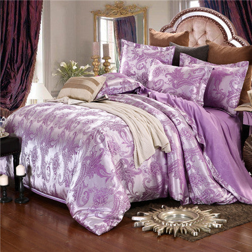 Luxury Jacquard Bedding Sets Queen/King Size 