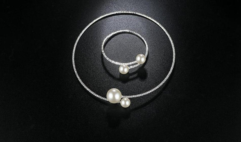 Pearl Bridal Jewelry Necklace Sets 