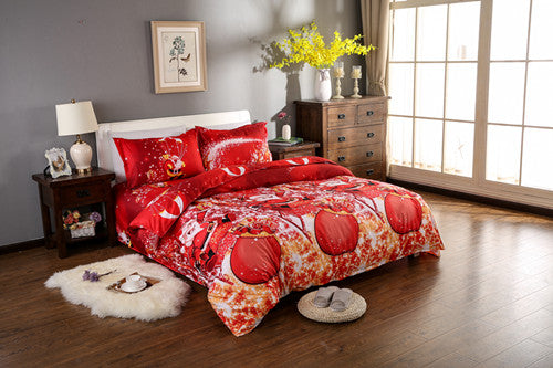 Santa Claus Christmas Gift Bedding Set 