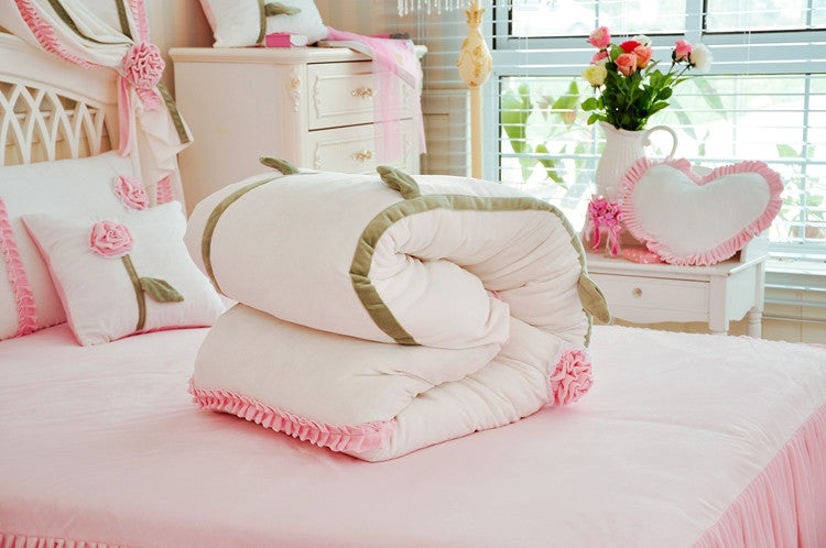 Crystal Velvet Duvet Cover Bedding Set 