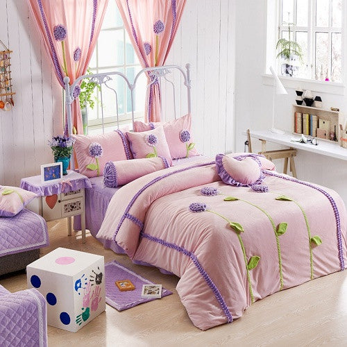 Crystal Velvet Duvet Cover Bedding Set 