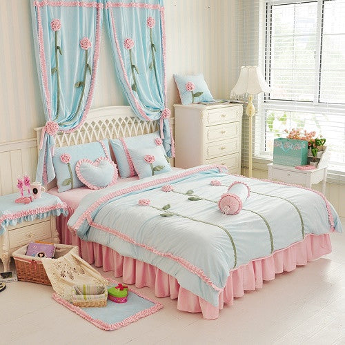 Crystal Velvet Duvet Cover Bedding Set 