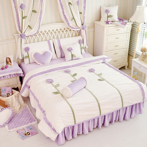 Crystal Velvet Duvet Cover Bedding Set 