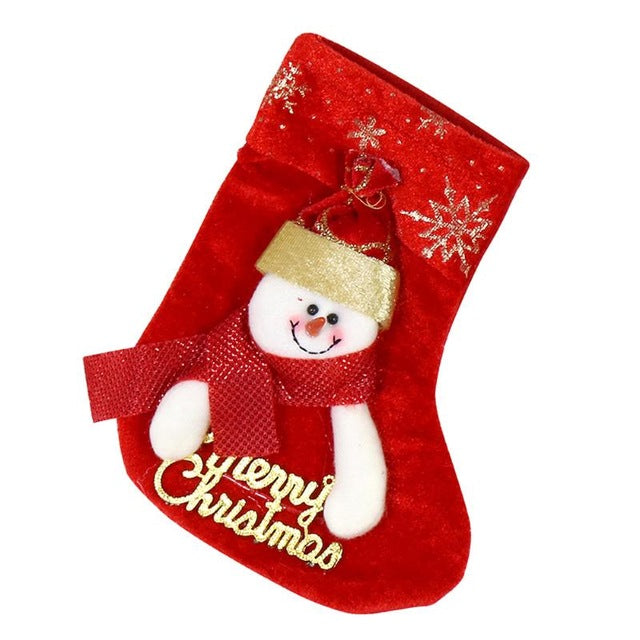Christmas Stocking Santa Claus Sock Gift Bag 