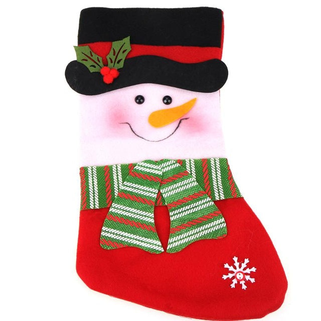 Christmas Stocking Santa Claus Sock Gift Bag 