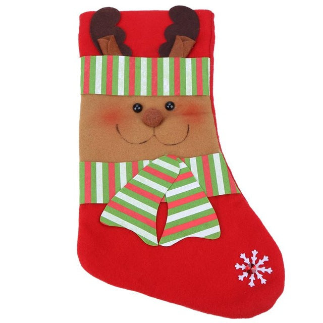 Christmas Stocking Santa Claus Sock Gift Bag 