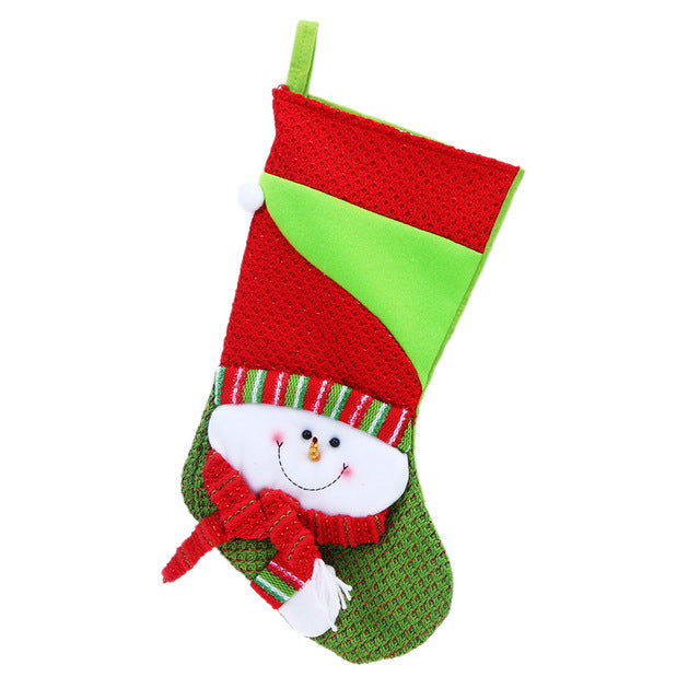 Christmas Stocking Santa Claus Sock Gift Bag 