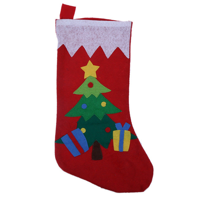 Christmas Stocking Santa Claus Sock Gift Bag 