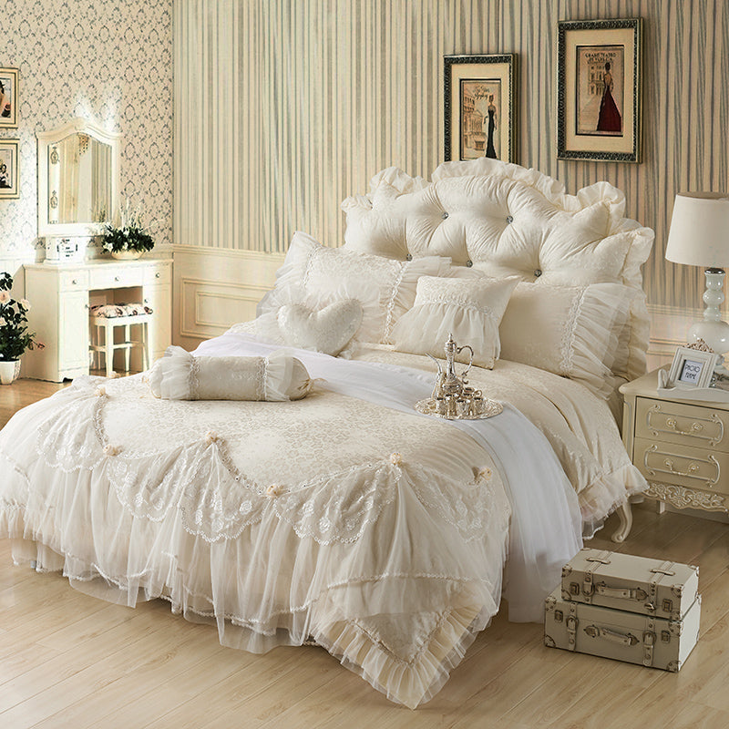 Korean Bedding Sets Lace Bedspreads 