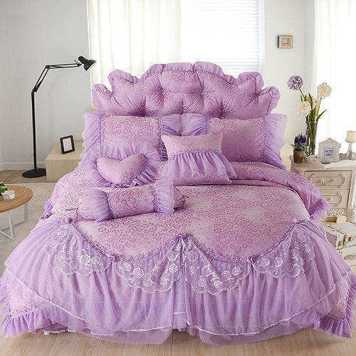 Korean Bedding Sets Lace Bedspreads 