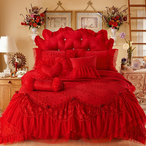 Korean Bedding Sets Lace Bedspreads 