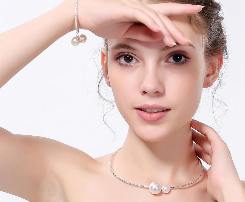 Pearl Bridal Jewelry Necklace Sets 