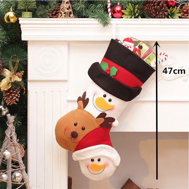Reindeer Bag With Leg Christmas Stockings 