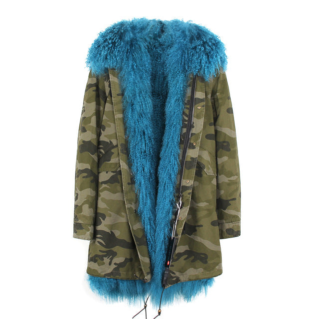Women's Parka Fur Hooded Winter Jacket 