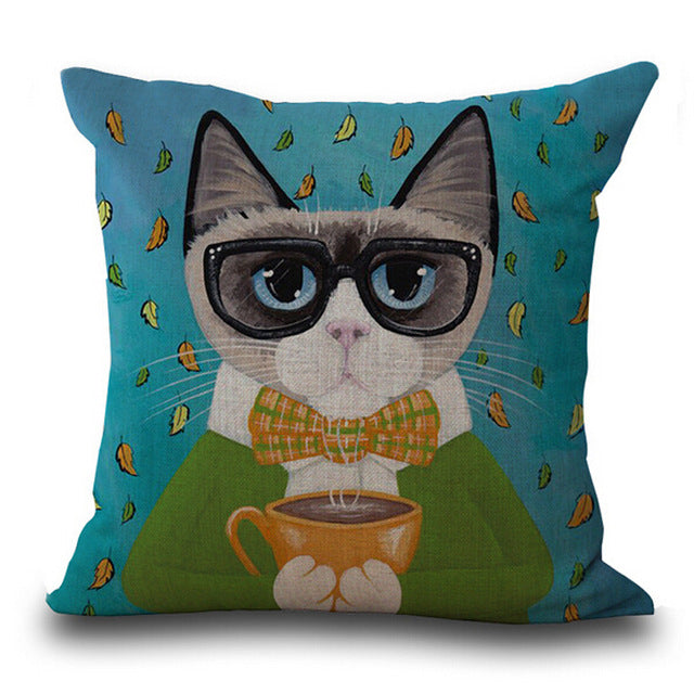 Grumpy Cat Pillow Cushion Covers 