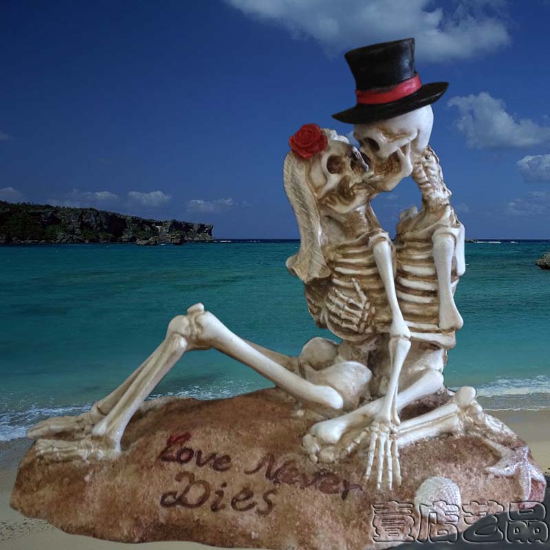 Home Decoration Beach Skull Bride Corpse 