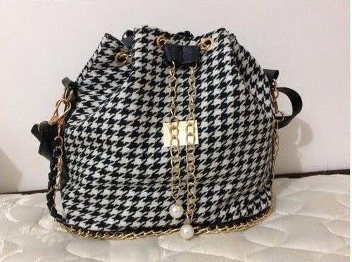 Bohemia Drawstring Lady Bucket Bag 