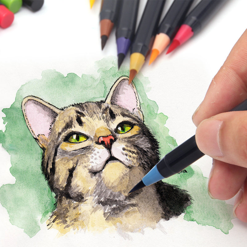 20 Color Premium Watercolor Brush Pen Set 