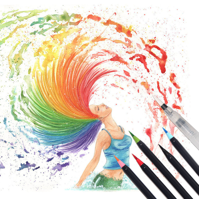 20 Color Premium Watercolor Brush Pen Set 